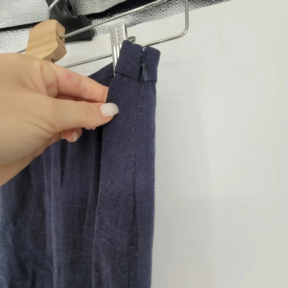 RHYTHM linen blend STEVIE WIDE LEG PANT BLUE size size 2 - Picture 6 of 10